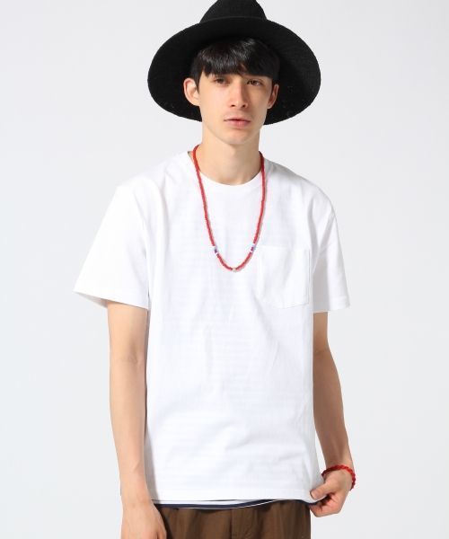 RAGEBLUE（レイジブルー）の「【USAコットン使用】ポケットTシャツ/564492（Tシャツ/カットソー・メンズ・ブラック/ホワイト/その他/グレー・LARGE/MEDIUM）」の2枚目の写真