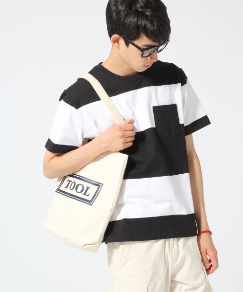 RAGEBLUE（レイジブルー）の「【USAコットン使用】ポケットTシャツ/564492（Tシャツ/カットソー・メンズ・ブラック/ホワイト/その他/グレー・LARGE/MEDIUM）」の4枚目の写真