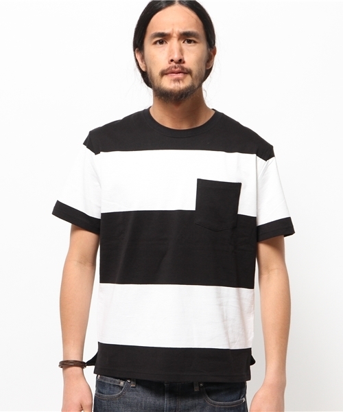 RAGEBLUE（レイジブルー）の「【USAコットン使用】ポケットTシャツ/564492（Tシャツ/カットソー・メンズ・ブラック/ホワイト/その他/グレー・LARGE/MEDIUM）」の5枚目の写真