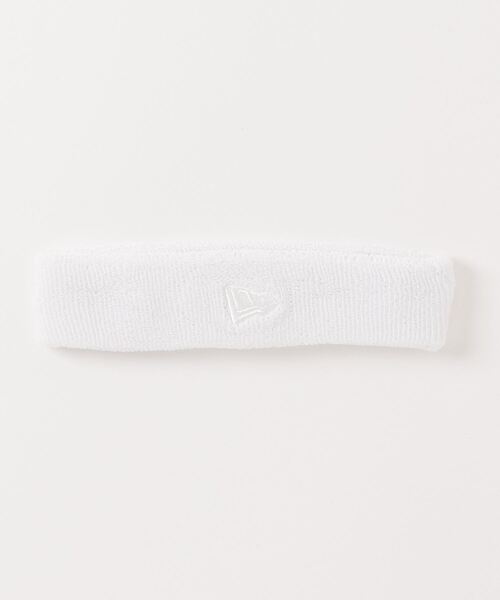 NEW ERA(ニューエラ)の「NEW ERA/ニューエラ ヘッドバンド フラッグロゴxニューエラロゴ パイル 13061332/13061333(ヘアバンド・メンズ・ホワイト/ブラック・FREE)」の3枚目の写真