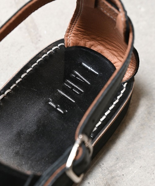 EARLE（アール）の「EARLE アール / Wide woven sandals ワイドウー