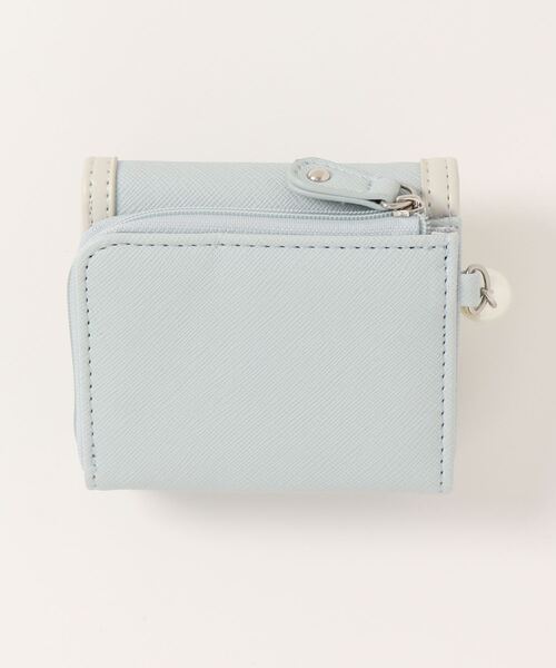 pom ponette junior（ポンポネットジュニア）の「合皮リボンミニ財布（財布・キッズ・ライトブルー/ネイビー・FREE）」の3枚目の写真