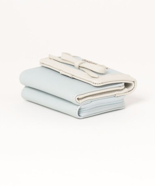 pom ponette junior（ポンポネットジュニア）の「合皮リボンミニ財布（財布・キッズ・ライトブルー/ネイビー・FREE）」の6枚目の写真