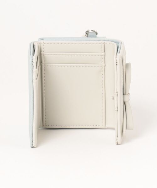 pom ponette junior（ポンポネットジュニア）の「合皮リボンミニ財布（財布・キッズ・ライトブルー/ネイビー・FREE）」の7枚目の写真