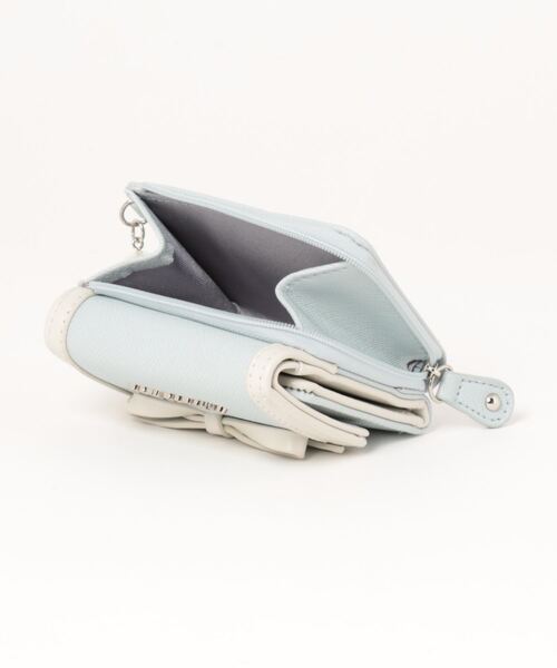 pom ponette junior（ポンポネットジュニア）の「合皮リボンミニ財布（財布・キッズ・ライトブルー/ネイビー・FREE）」の8枚目の写真