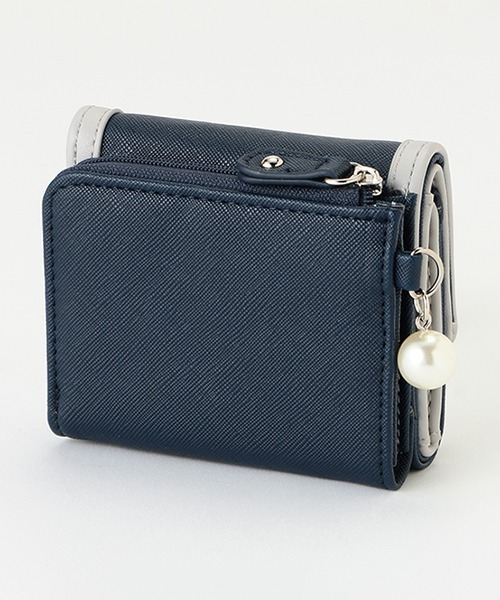 pom ponette junior（ポンポネットジュニア）の「合皮リボンミニ財布（財布・キッズ・ライトブルー/ネイビー・FREE）」の9枚目の写真