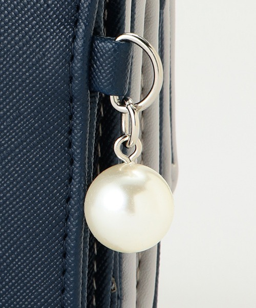 pom ponette junior（ポンポネットジュニア）の「合皮リボンミニ財布（財布・キッズ・ライトブルー/ネイビー・FREE）」の12枚目の写真