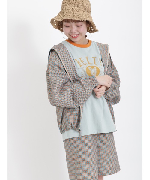 Samansa Mos2（サマンサ モスモス）の「【KELTY×SamansaMos2】キツネプリントTシャツ（Tシャツ/カットソー・レディース・ミント/クリーム・ﾌﾘ-）」の7枚目の写真