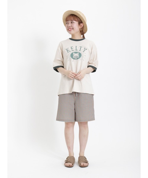 Samansa Mos2（サマンサ モスモス）の「【KELTY×SamansaMos2】キツネプリントTシャツ（Tシャツ/カットソー・レディース・ミント/クリーム・ﾌﾘ-）」の13枚目の写真