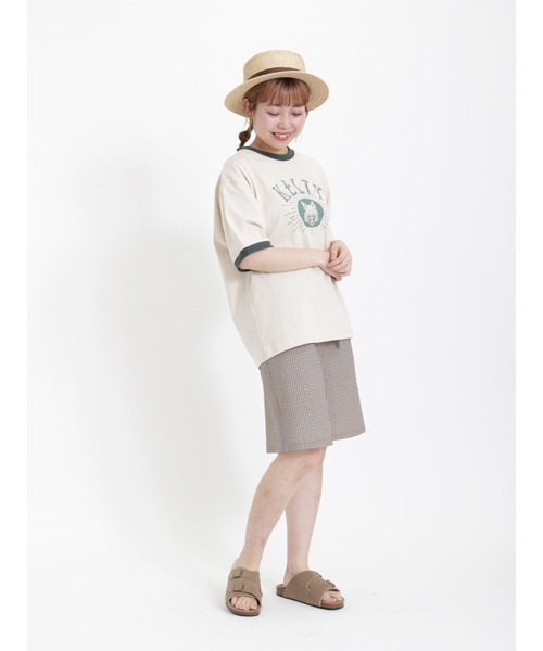 Samansa Mos2（サマンサ モスモス）の「【KELTY×SamansaMos2】キツネプリントTシャツ（Tシャツ/カットソー・レディース・ミント/クリーム・ﾌﾘ-）」の14枚目の写真