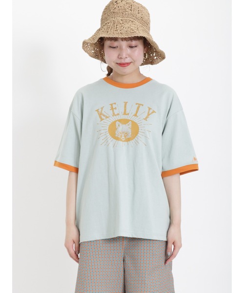 Samansa Mos2（サマンサ モスモス）の「【KELTY×SamansaMos2】キツネプリントTシャツ（Tシャツ/カットソー・レディース・ミント/クリーム・ﾌﾘ-）」の15枚目の写真