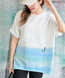 しゃぼん玉ワイドTシャツ