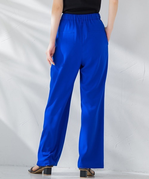 VICKY(ビッキー)の「【毎年人気!ビッキー定番/新色登場】らくらくワイドパンツ《洗濯機で洗える》(スラックス・レディース・ブルー/レッド/ホワイト/ブラック/イエロー/カーキ・M)」の14枚目の写真