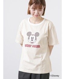 【Disney】ミッキー/リンガーTシャツ