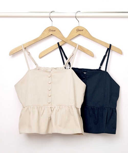 flower（フラワー）の「マリンビスチェ（キャミソール・レディース・ネイビー/ベージュ・FREE）」の7枚目の写真