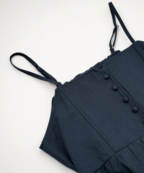 flower（フラワー）の「マリンビスチェ（キャミソール・レディース・ネイビー/ベージュ・FREE）」の4枚目の写真