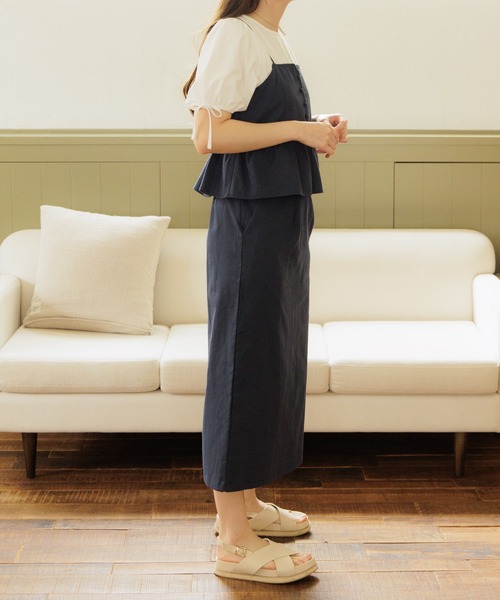 flower（フラワー）の「マリンビスチェ（キャミソール・レディース・ネイビー/ベージュ・FREE）」の14枚目の写真