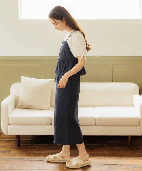 flower（フラワー）の「マリンビスチェ（キャミソール・レディース・ネイビー/ベージュ・FREE）」の15枚目の写真