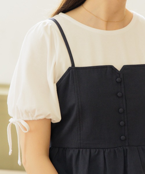 flower（フラワー）の「マリンビスチェ（キャミソール・レディース・ネイビー/ベージュ・FREE）」の20枚目の写真