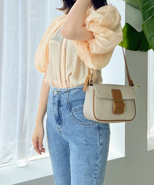 Olu.（オルドット）の「シアーパフスリーブシャツ（シャツ/ブラウス・レディース・ホワイト/グリーン/コーラル・FREE）」の17枚目の写真