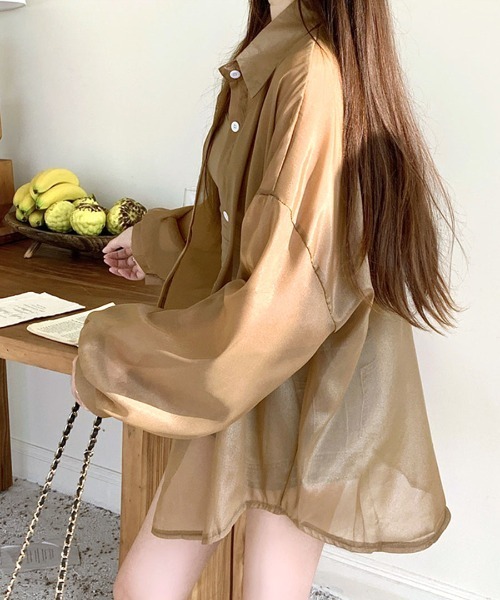 Riff（リフ）の「シアーシャツ（シャツ/ブラウス）」 - WEAR