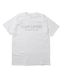 TEAM SATAN SKATEBOARDING チームサタン スケートボーディング - TEAM SATAN SKATEBOARDING TEE RHINESTONE TS002-1-RS