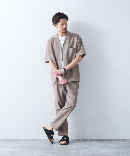 417 エディフィス　セットアップ　リネンライク 417 EDIFICE（フォーワンセブンエディフィス）の「【Linen-like