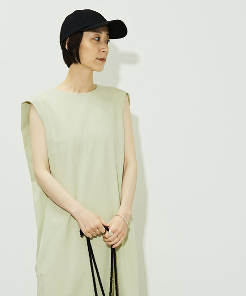 CONVERSE TOKYO（コンバーストウキョウ）の「I LINE SLEEVELESS DRESS（ワンピース・レディース・サックスブルー/ブラック/ミント・FREE）」の4枚目の写真