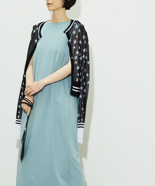 CONVERSE TOKYO（コンバーストウキョウ）の「I LINE SLEEVELESS DRESS（ワンピース・レディース・サックスブルー/ブラック/ミント・FREE）」の10枚目の写真