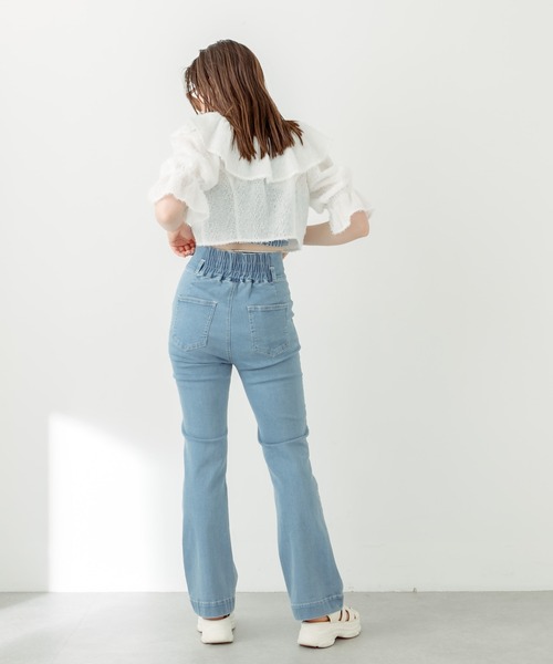 OLIVE des OLIVE（オリーブデオリーブ）の「リボンリボンブラウス　1031040400（シャツ/ブラウス・レディース・アイボリー/オフホワイト/レオパード・FREE）」の13枚目の写真