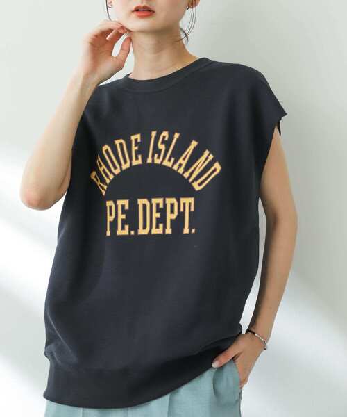 Champion(チャンピオン)の「『別注』champion×SENSE OF PLACE グラフィックベスト(Tシャツ/カットソー・レディース・オートミール/ネイビー/グレー・ONE)」の3枚目の写真