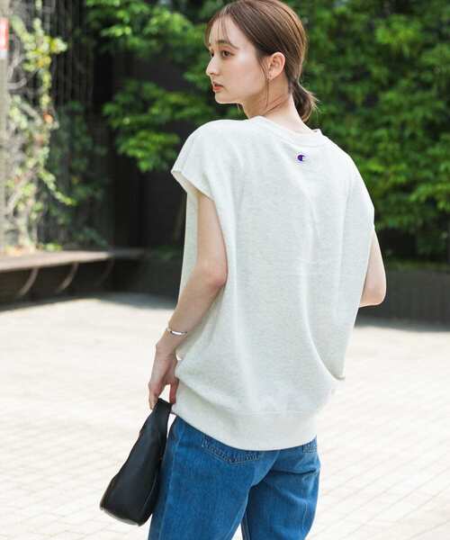 Champion(チャンピオン)の「『別注』champion×SENSE OF PLACE グラフィックベスト(Tシャツ/カットソー・レディース・オートミール/ネイビー/グレー・ONE)」の7枚目の写真