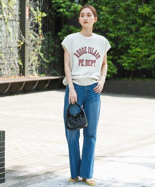 Champion(チャンピオン)の「『別注』champion×SENSE OF PLACE グラフィックベスト(Tシャツ/カットソー・レディース・オートミール/ネイビー/グレー・ONE)」の8枚目の写真