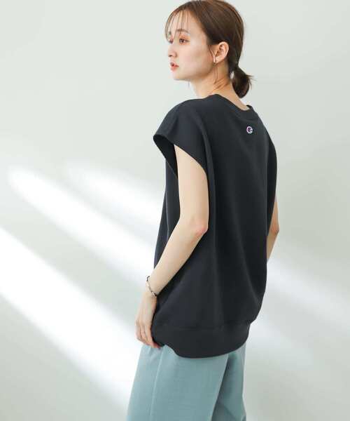 Champion(チャンピオン)の「『別注』champion×SENSE OF PLACE グラフィックベスト(Tシャツ/カットソー・レディース・オートミール/ネイビー/グレー・ONE)」の12枚目の写真
