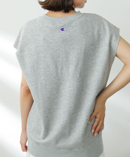 Champion(チャンピオン)の「『別注』champion×SENSE OF PLACE グラフィックベスト(Tシャツ/カットソー・レディース・オートミール/ネイビー/グレー・ONE)」の19枚目の写真