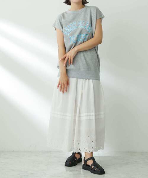 Champion(チャンピオン)の「『別注』champion×SENSE OF PLACE グラフィックベスト(Tシャツ/カットソー・レディース・オートミール/ネイビー/グレー・ONE)」の21枚目の写真