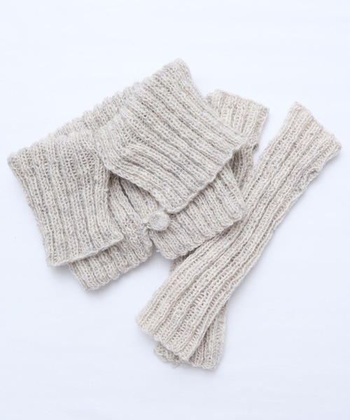 I am I in fact...（アイアムアイインファクト）の「WOOL アームウォーマー（アームカバー・レディース・サックスブルー/グレー/ブラック/ピンク・FREE）」の18枚目の写真