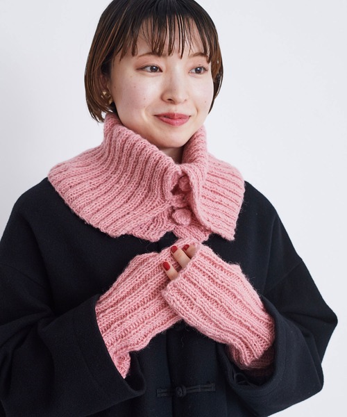 I am I in fact...（アイアムアイインファクト）の「WOOL アームウォーマー（アームカバー・レディース・サックスブルー/グレー/ブラック/ピンク・FREE）」の19枚目の写真