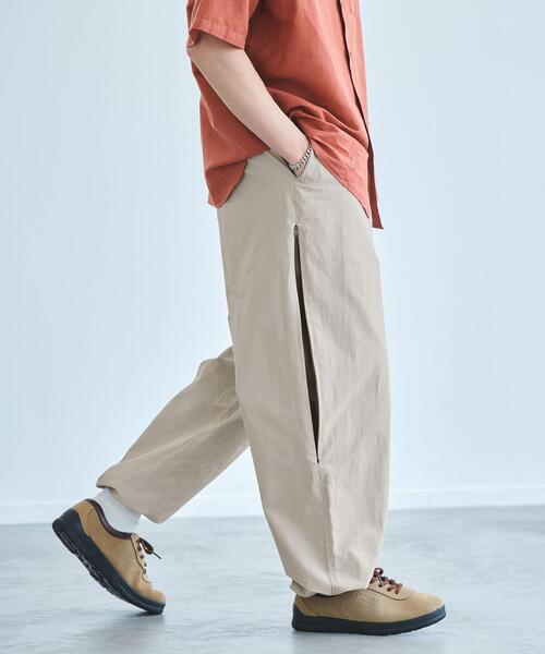 green label relaxing（グリーンレーベルリラクシング）の「Morley コットンナイロン ワイド イージーパンツ（その他パンツ・メンズ・ブラック/ベージュ/ライム・M/L/S）」の11枚目の写真