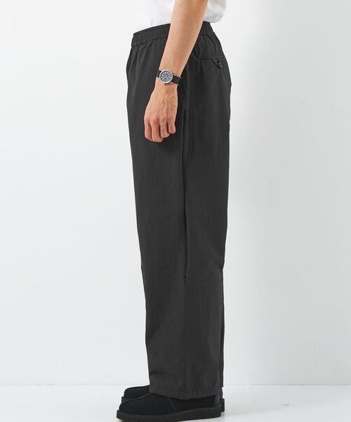 green label relaxing（グリーンレーベルリラクシング）の「Morley コットンナイロン ワイド イージーパンツ（その他パンツ・メンズ・ブラック/ベージュ/ライム・M/L/S）」の6枚目の写真