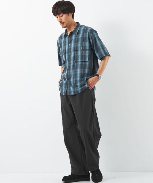 green label relaxing（グリーンレーベルリラクシング）の「Morley コットンナイロン ワイド イージーパンツ（その他パンツ・メンズ・ブラック/ベージュ/ライム・M/L/S）」の22枚目の写真