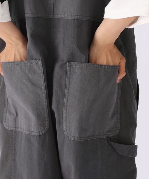 niko and...（ニコアンド）の「ミリタリーZIPサロペット（サロペット/オーバーオール・レディース・ベージュ/チャコール/カーキ・MEDIUM/LARGE）」の20枚目の写真