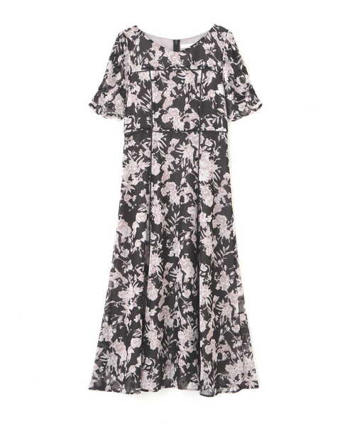 楊柳プリントパイピングワンピース プロポーションボディドレッシング 楽天市場】【SALE／50%OFF】楊柳プリントパイピングワンピース