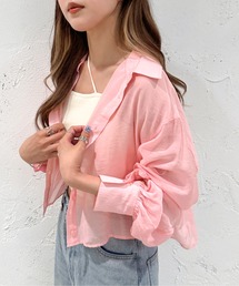 apres jour mignon | クロップドシアーシャツ【ZOZOTOWN限定アイテム】(シャツ/ブラウス)