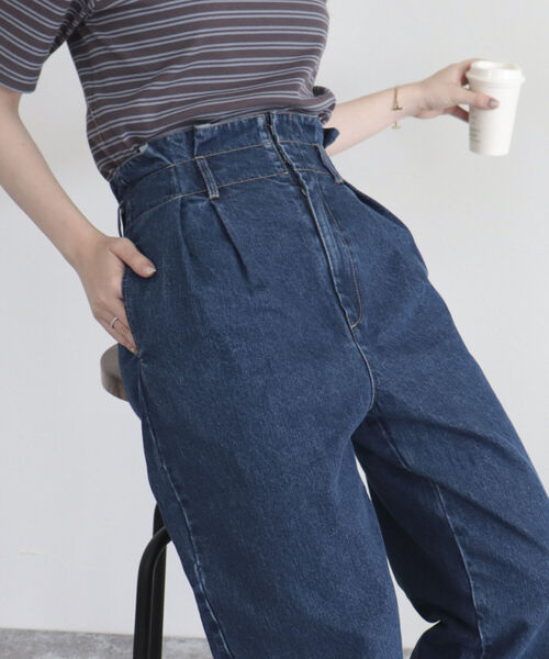 fredy emue（フレディエミュ）の「ハイウエストデニムパンツ（デニムパンツ・レディース・ブルー/サックスブルー・38/36）」の16枚目の写真