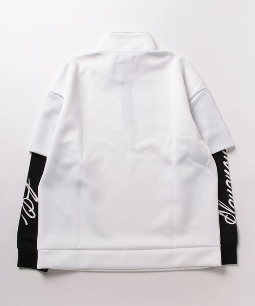 JUGLANS(ユグランス)の「【RINGS】フェイクレイヤーハーフZIP(その他トップス・メンズ・ブラック系その他/ホワイト・M/L)」の3枚目の写真