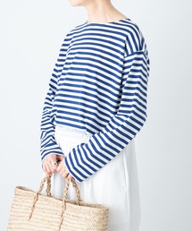 かぐれ | ボーダーロングカットソー(Tシャツ/カットソー)