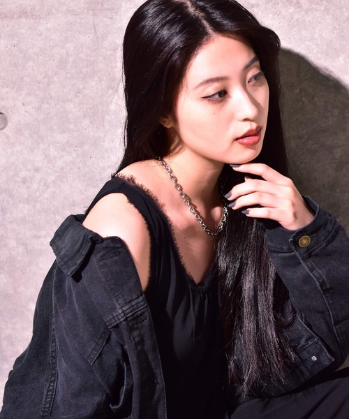 LHME（エルエイチエムイー）の「【WEB限定】“THE YOUTH 2020”リンクチェーンラージネックレス/TYPE B/サージカルステンレス（金属アレルギー対応）【LHME / エルエイチエムイー】（ネックレス・レディース・シルバー・45cm）」の5枚目の写真