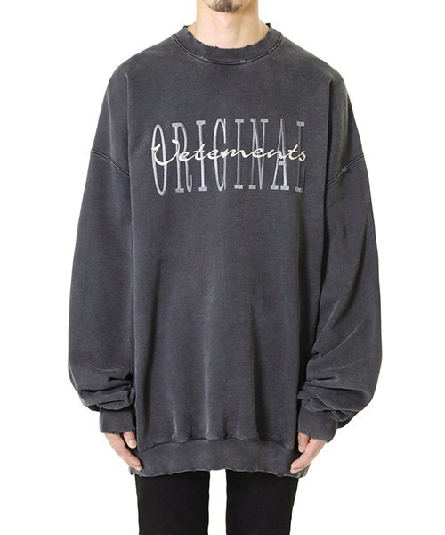 VETEMENTS（ヴェトモン）の「【入荷禁止】VETEMENTS / ヴェトモン : ORIGINAL LOGO SWEATSHIRT : UE54CW120B[RIP]（スウェット・メンズ・ブラック/ブラック系その他・S）」の7枚目の写真