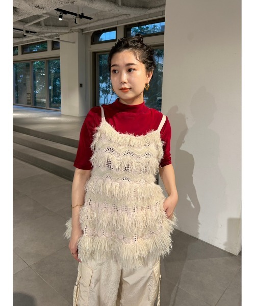 LILY BROWN ガーデンプリントチュールトップス LILY BROWN ガーデンプリントチュールトップス LILY BROWN